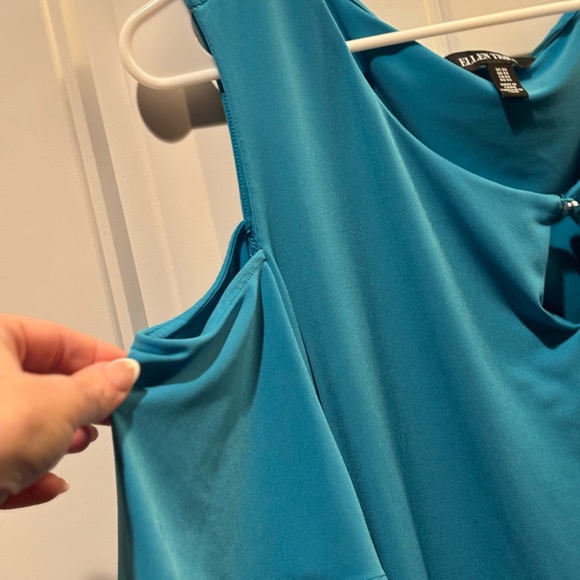 Ellen Tracy 3X short sleeve open shoulder blouse - Picture 4 of 4